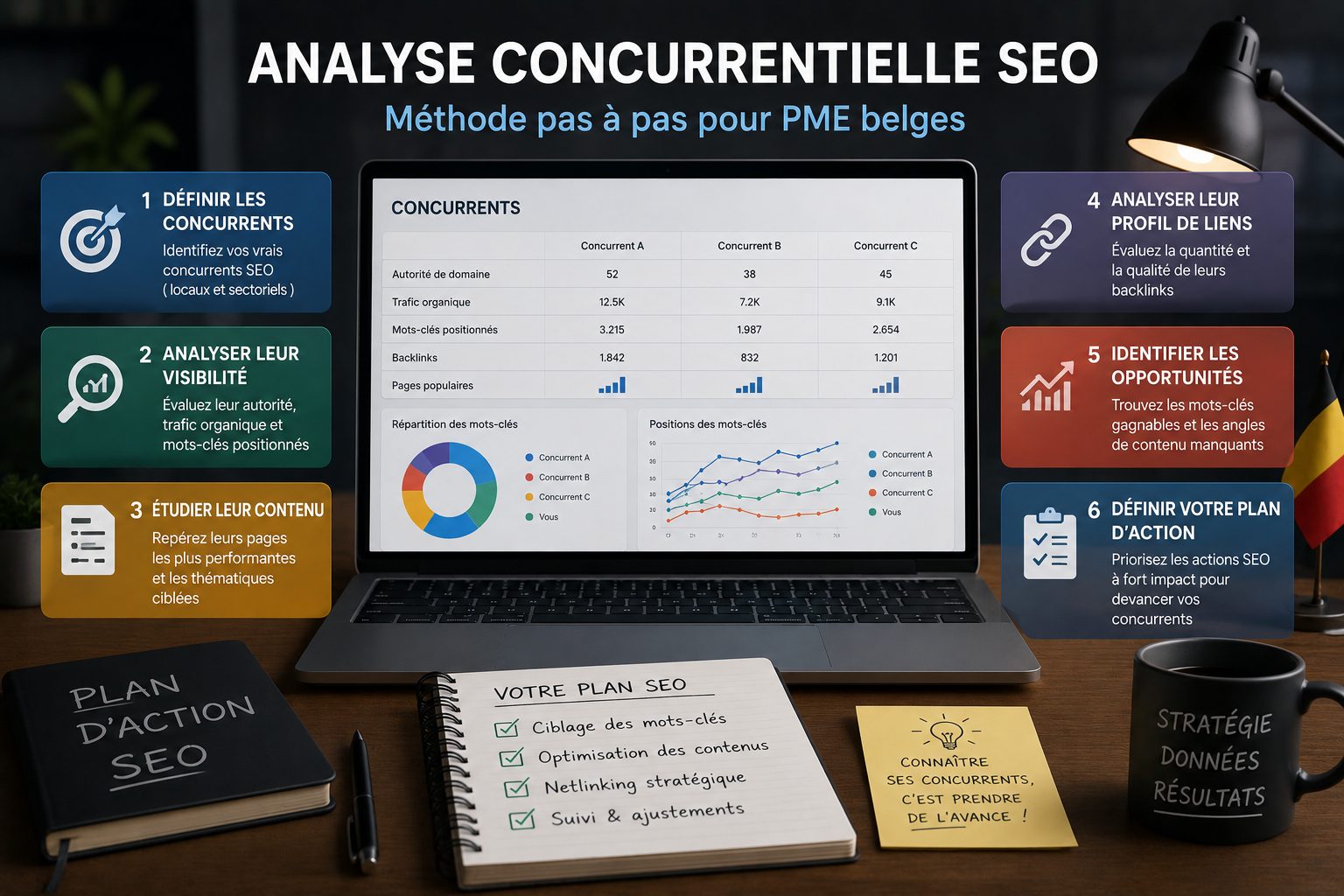 Analyse concurrentielle SEO : la méthode pour identifier vos <em>opportunités</em> en Belgique