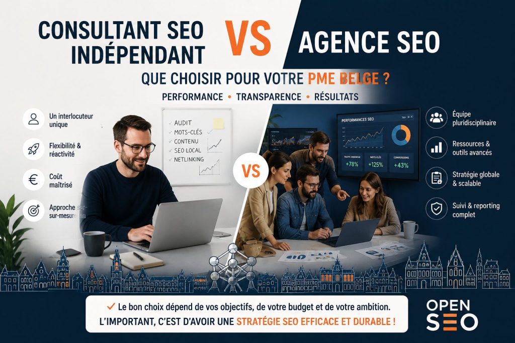 consultant SEO indeÌpendant vs agence