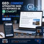 GEO : Apparaître dans ChatGPT et Google AI Overviews en 2026